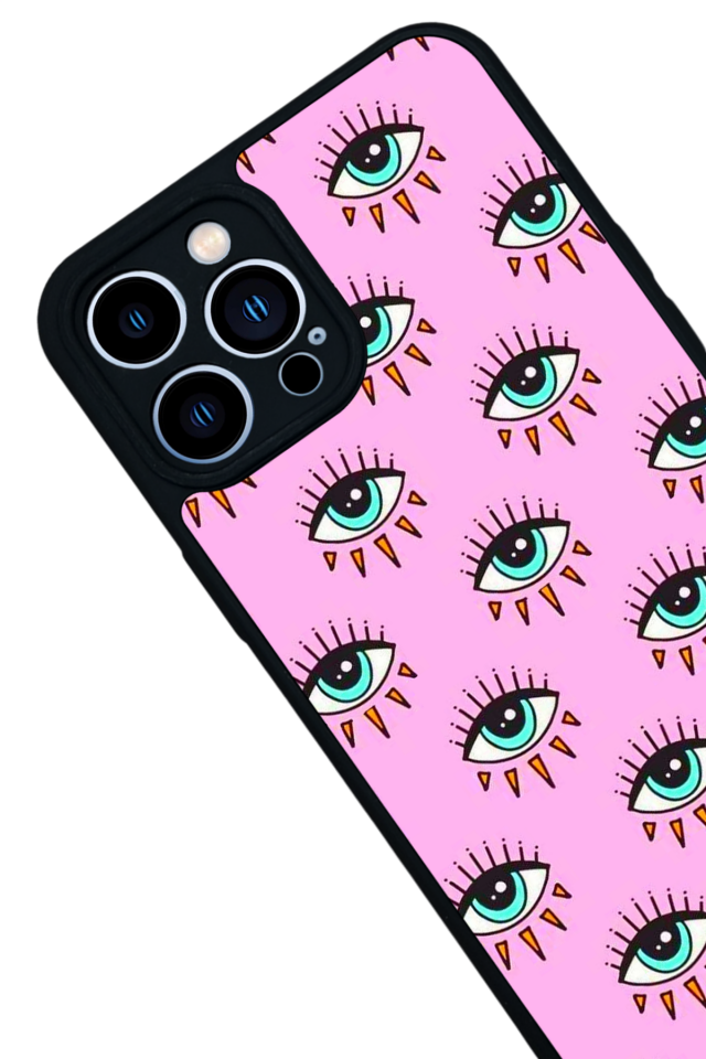 iPhone 13 Pro Max Uyumlu Göz Tasarımlı Glossy Premium Kılıf