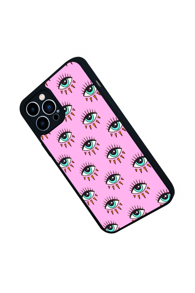 iPhone 13 Pro Max Uyumlu Göz Tasarımlı Glossy Premium Kılıf