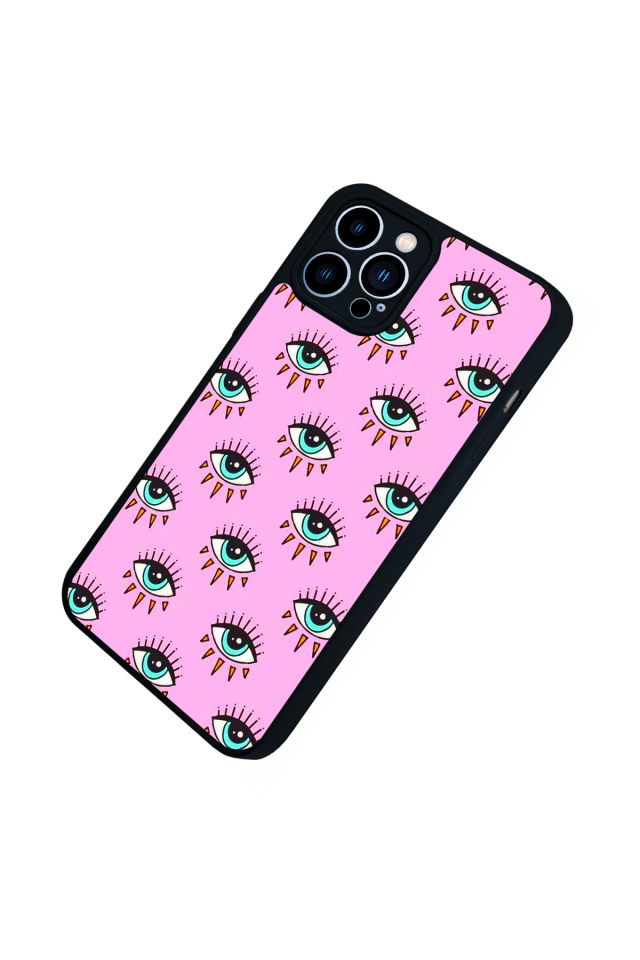 iPhone 13 Pro Max Uyumlu Göz Tasarımlı Glossy Premium Kılıf