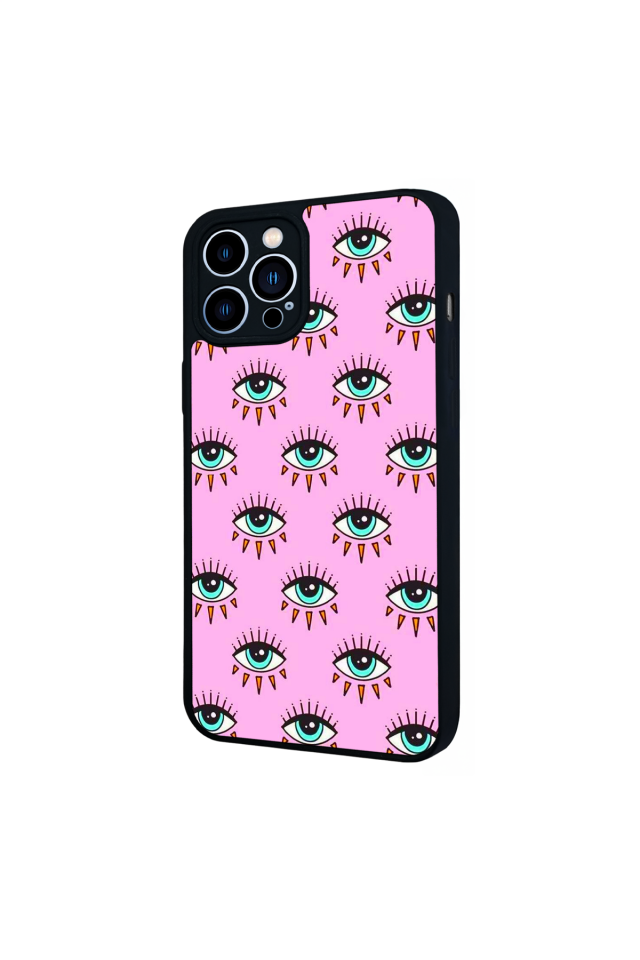 iPhone 13 Pro Max Uyumlu Göz Tasarımlı Glossy Premium Kılıf