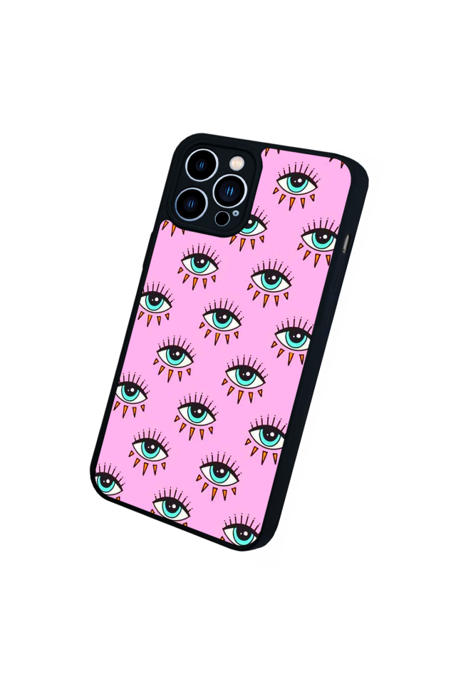 iPhone 13 Pro Max Uyumlu Göz Tasarımlı Glossy Premium Kılıf