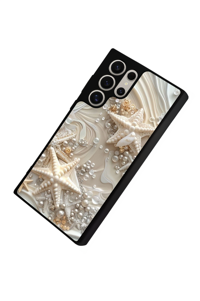 Samsung Galaxy S23 Ultra Uyumlu  İnci Tasarımlı Glossy Premium Kılıf