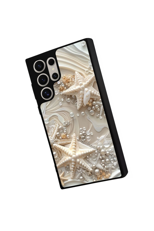 Samsung Galaxy S23 Ultra Uyumlu  İnci Tasarımlı Glossy Premium Kılıf
