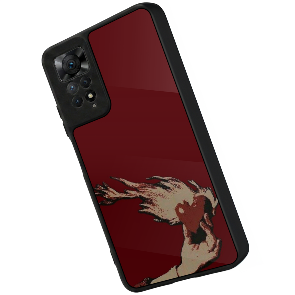 Xiaomi Redmi Note 11 Pro Uyumlu Kalp Love Tasarımlı Glossy Premium Kılıf