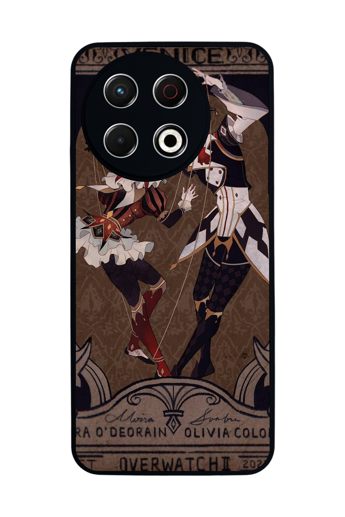 Tecno Spark 30 Pro Uyumlu  Kalp Love Tasarımlı Glossy Premium Kılıf