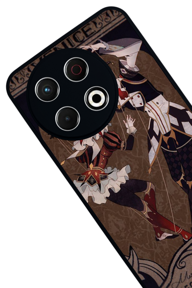 Tecno Spark 30 Pro Uyumlu  Kalp Love Tasarımlı Glossy Premium Kılıf