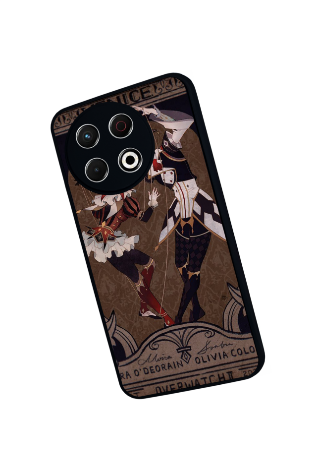 Tecno Spark 30 Pro Uyumlu  Kalp Love Tasarımlı Glossy Premium Kılıf