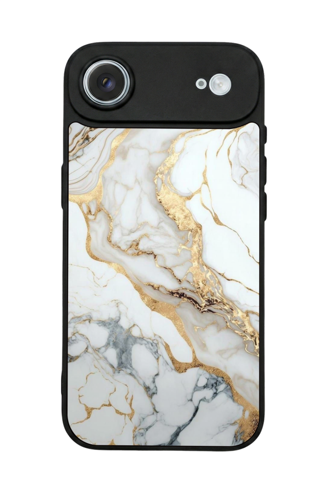 iPhone 17 Air Uyumlu Mermer Marble Tasarımlı Glossy Premium Kılıf