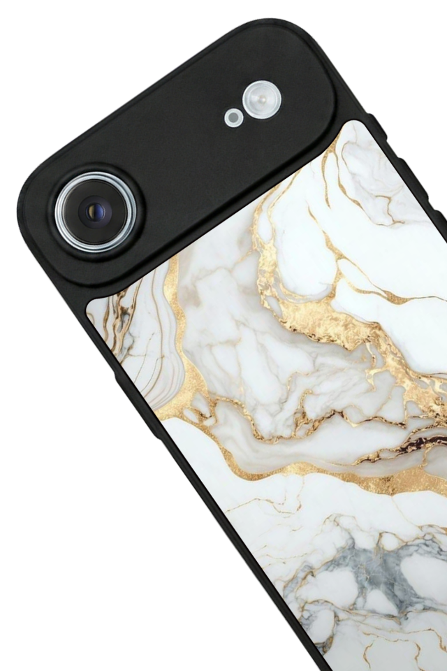 iPhone 17 Air Uyumlu Mermer Marble Tasarımlı Glossy Premium Kılıf