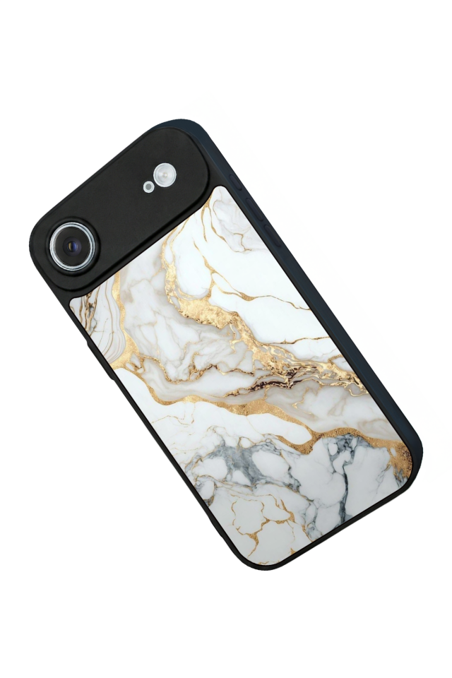 iPhone 17 Air Uyumlu Mermer Marble Tasarımlı Glossy Premium Kılıf