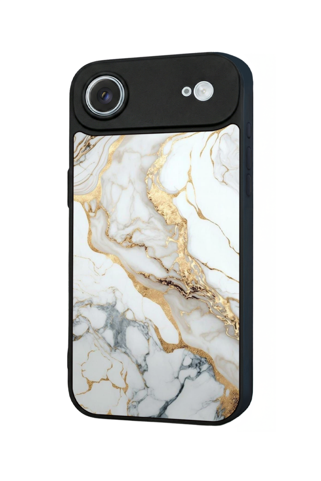 iPhone 17 Air Uyumlu Mermer Marble Tasarımlı Glossy Premium Kılıf