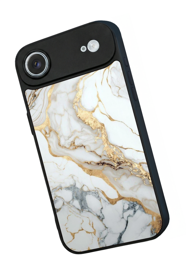 iPhone 17 Air Uyumlu Mermer Marble Tasarımlı Glossy Premium Kılıf
