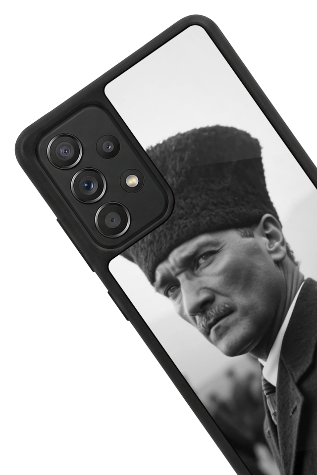 Samsung Galaxy A72 Uyumlu Mustafa Kemal Ataturk Tasarımlı Glossy Premium Kılıf
