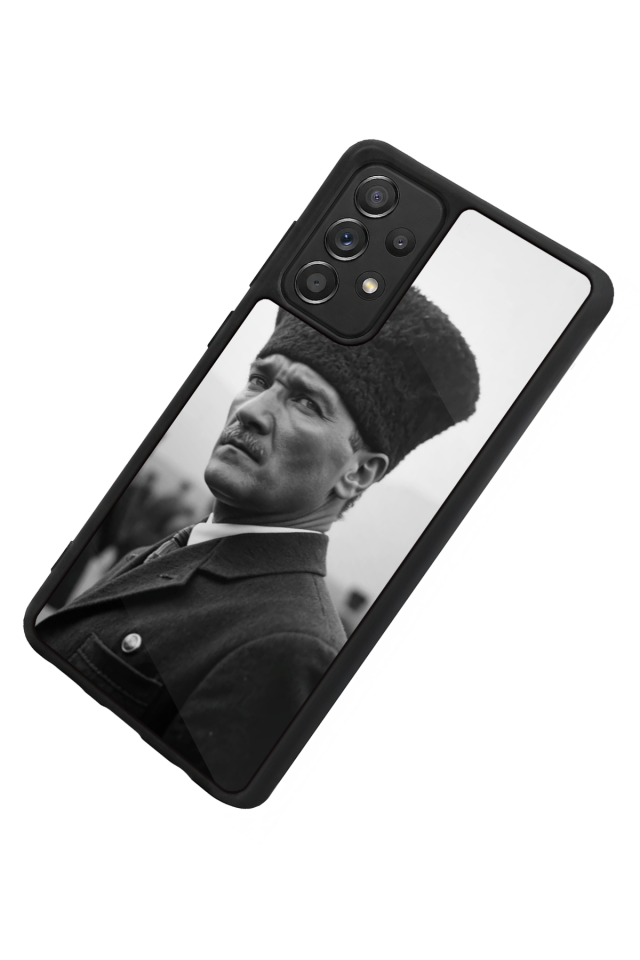 Samsung Galaxy A72 Uyumlu Mustafa Kemal Ataturk Tasarımlı Glossy Premium Kılıf