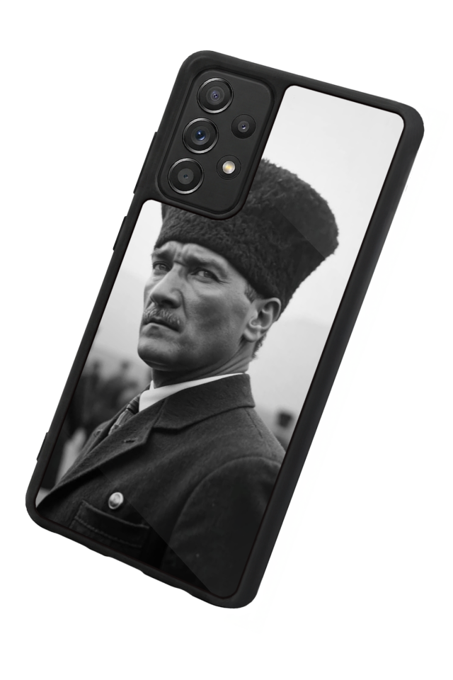 Samsung Galaxy A72 Uyumlu Mustafa Kemal Ataturk Tasarımlı Glossy Premium Kılıf