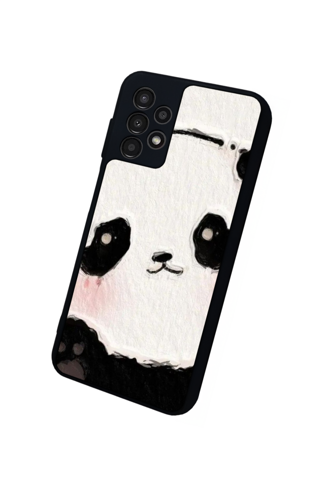 Samsung Galaxy A23 Uyumlu Panda Tasarımlı Glossy Premium Kılıf