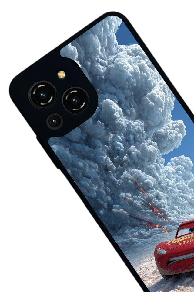 Reeder S23 Pro Max Uyumlu Simsek McQueen Tasarımlı Glossy Premium Kılıf