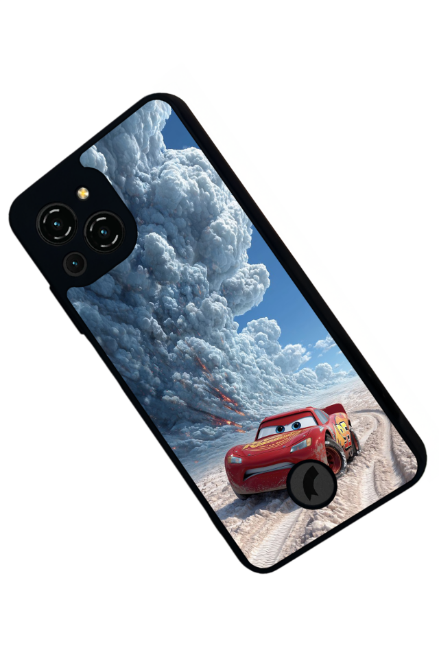 Reeder S23 Pro Max Uyumlu Simsek McQueen Tasarımlı Glossy Premium Kılıf