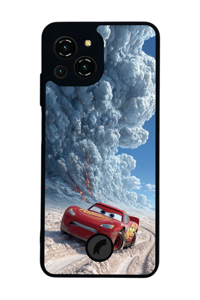 Reeder S23 Pro Max Uyumlu Simsek McQueen Tasarımlı Glossy Premium Kılıf