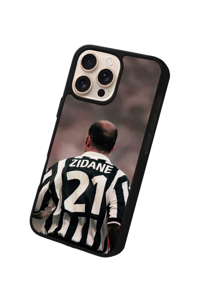 iPhone 16 Pro Max Uyumlu Zidane Tasarımlı Glossy Premium Kılıf