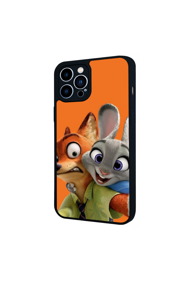 iPhone 13 Pro Max Uyumlu Zootropolis Tasarımlı Glossy Premium Kılıf