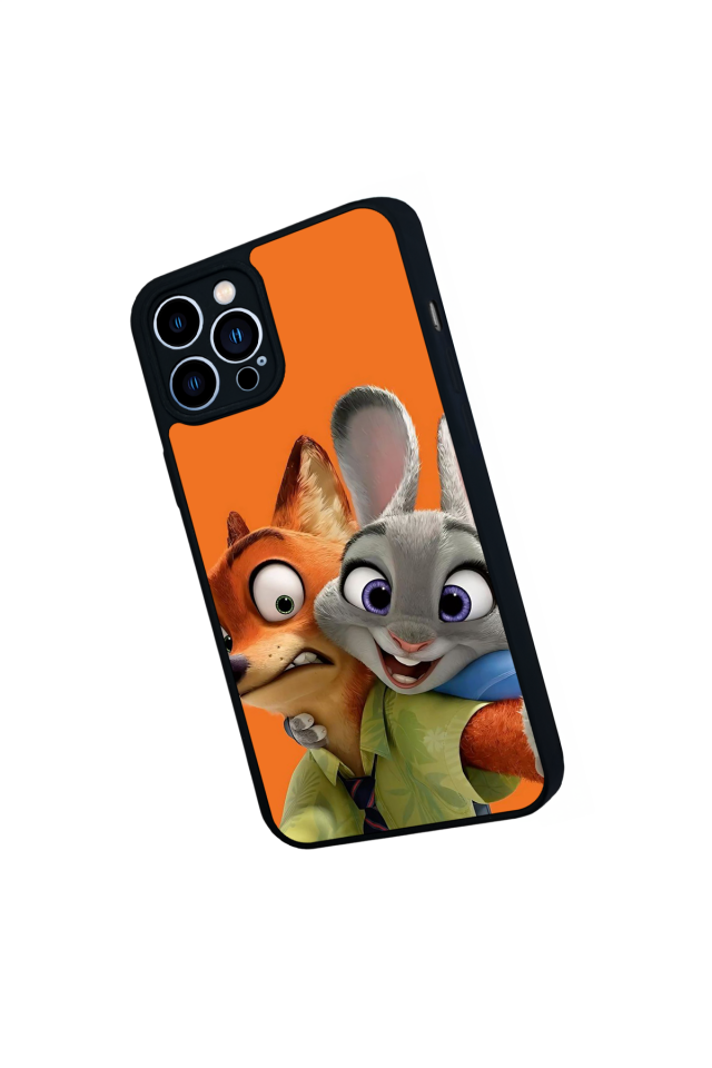 iPhone 13 Pro Max Uyumlu Zootropolis Tasarımlı Glossy Premium Kılıf