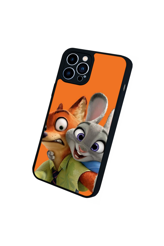 iPhone 13 Pro Max Uyumlu Zootropolis Tasarımlı Glossy Premium Kılıf
