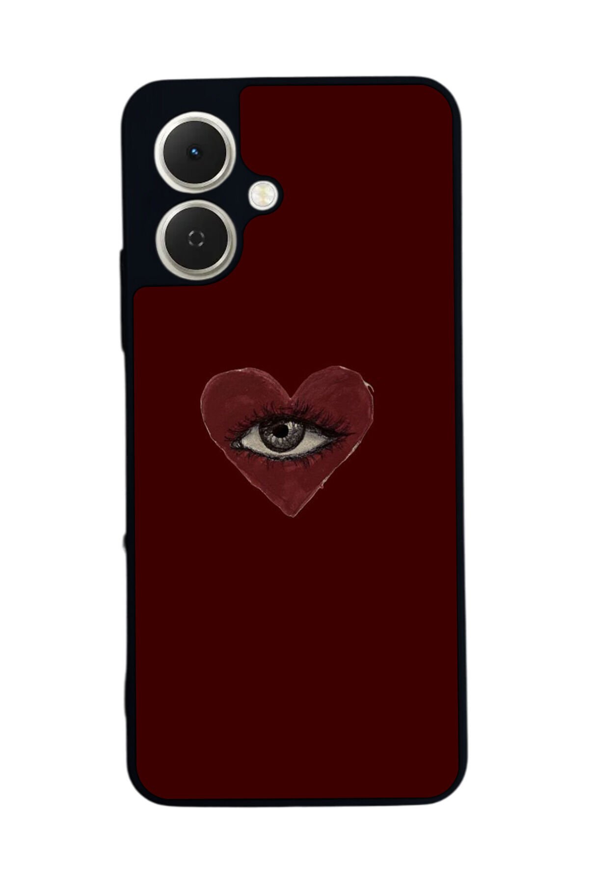 Tecno Spark GO 2 Uyumlu Kalp Love Tasarımlı Glossy Premium Kılıf