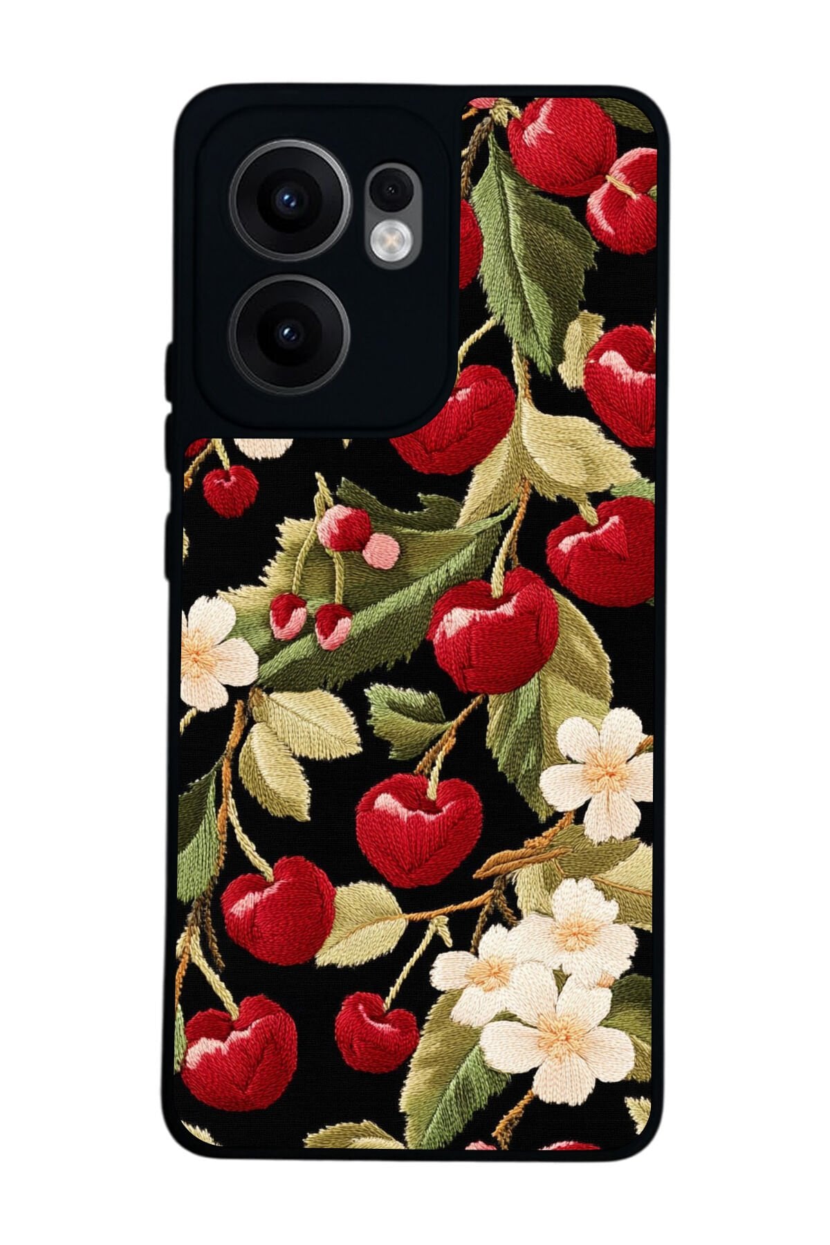 Oppo Reno 13F Uyumlu Floral Tasarımlı Glossy Premium Kılıf