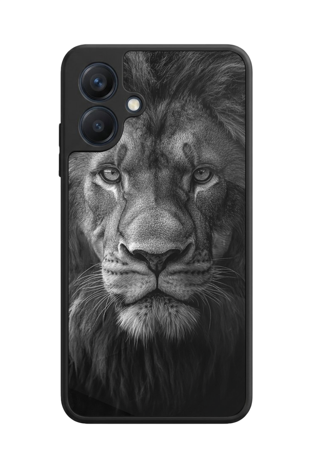 Samsung Galaxy A07 Uyumlu Aslan Tasarımlı Glossy Premium Kılıf