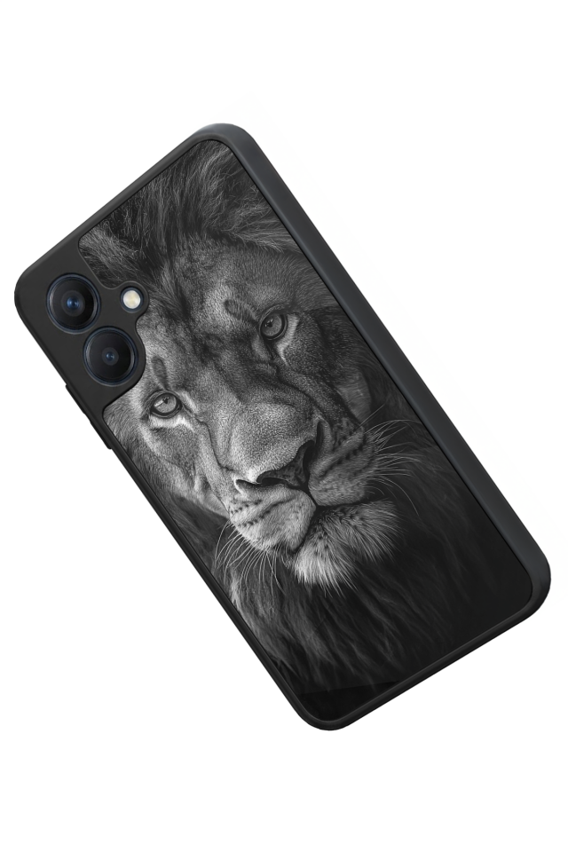 Samsung Galaxy A07 Uyumlu Aslan Tasarımlı Glossy Premium Kılıf