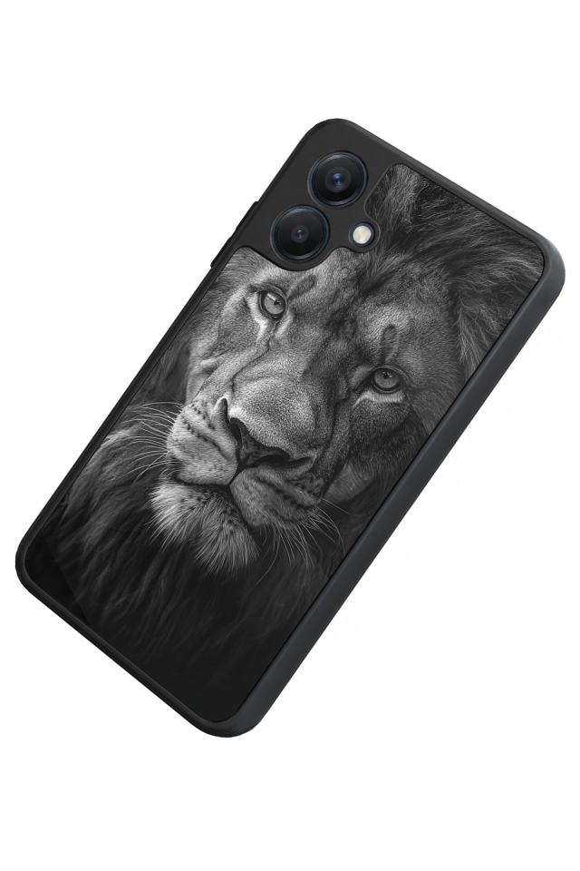 Samsung Galaxy A07 Uyumlu Aslan Tasarımlı Glossy Premium Kılıf