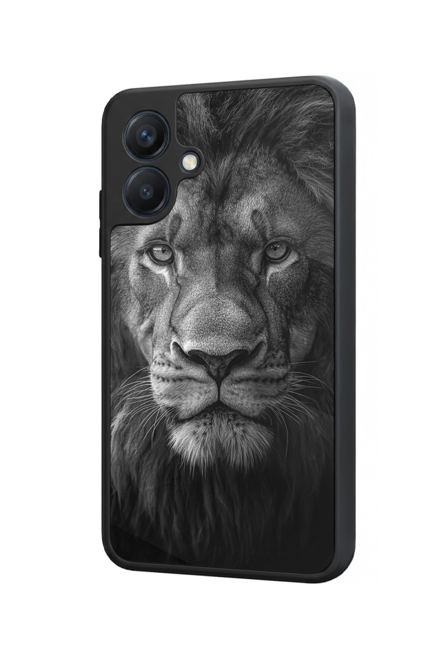 Samsung Galaxy A07 Uyumlu Aslan Tasarımlı Glossy Premium Kılıf
