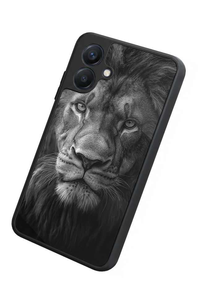 Samsung Galaxy A07 Uyumlu Aslan Tasarımlı Glossy Premium Kılıf