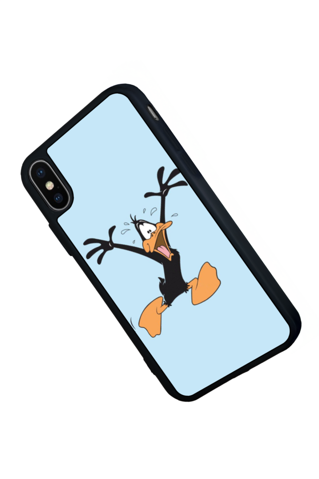 iPhone XS Max Uyumlu Daffy duck Tasarımlı Glossy Premium Kılıf