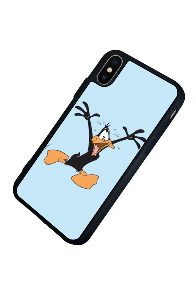 iPhone XS Max Uyumlu Daffy duck Tasarımlı Glossy Premium Kılıf