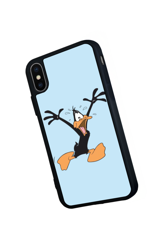 iPhone XS Max Uyumlu Daffy duck Tasarımlı Glossy Premium Kılıf