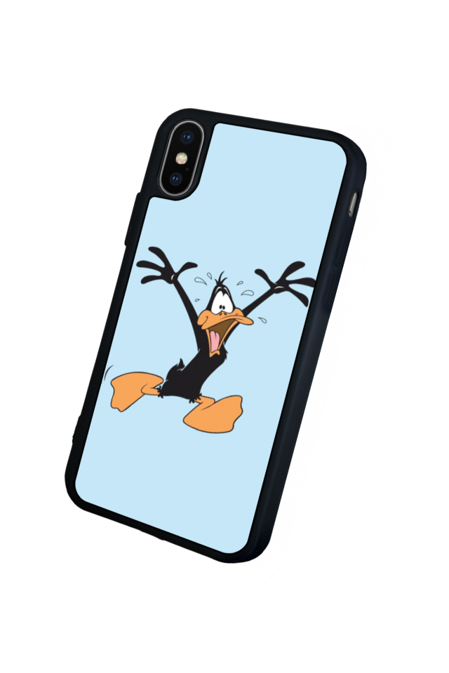 iPhone XS Max Uyumlu Daffy duck Tasarımlı Glossy Premium Kılıf