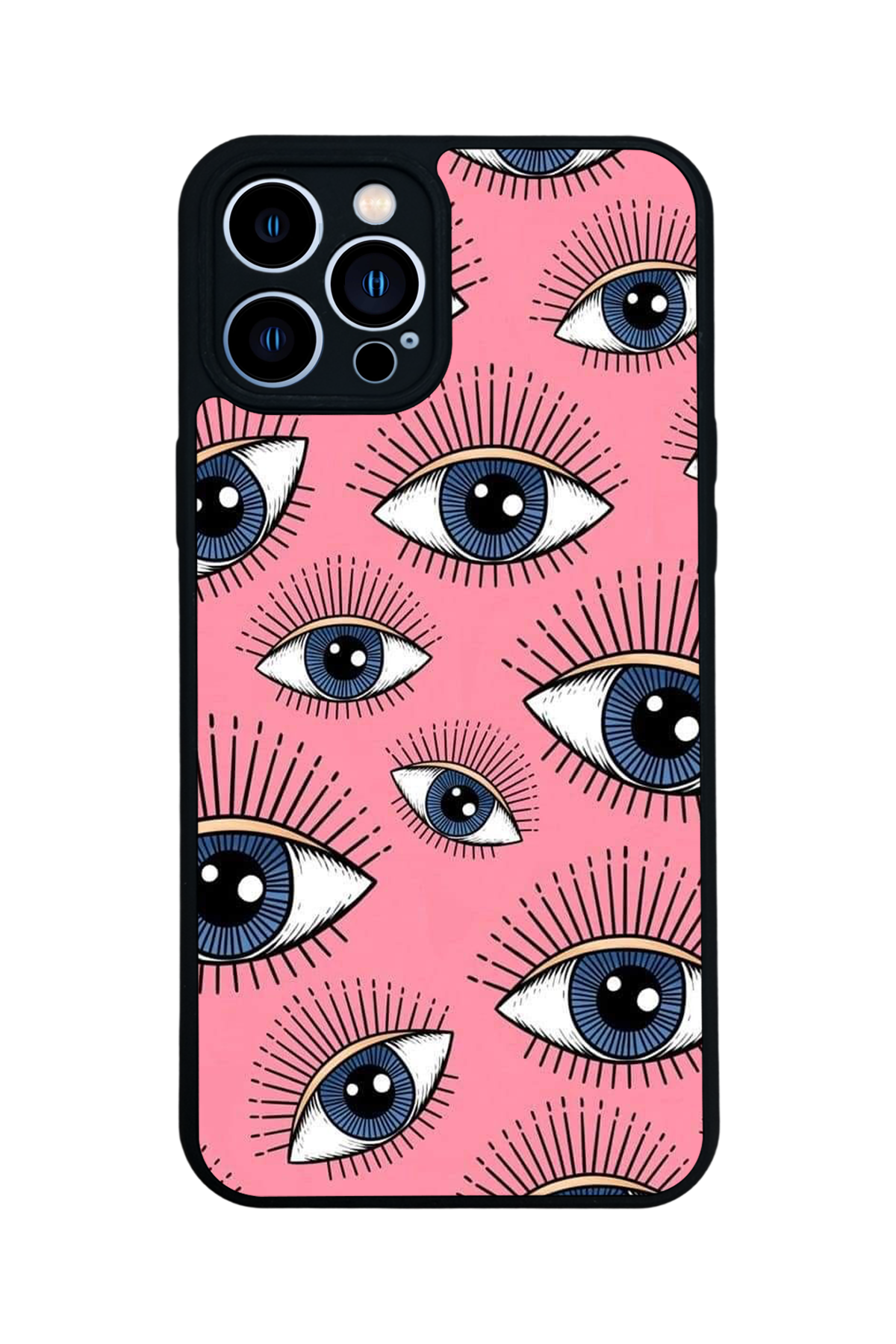iPhone 13 Pro Max Uyumlu Göz Tasarımlı Glossy Premium Kılıf