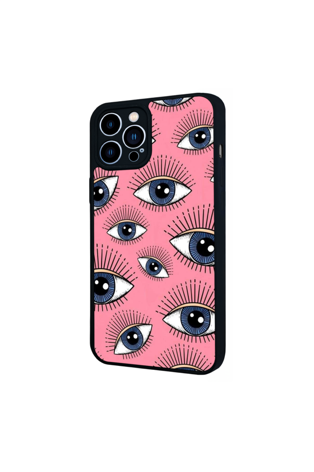 iPhone 13 Pro Max Uyumlu Göz Tasarımlı Glossy Premium Kılıf