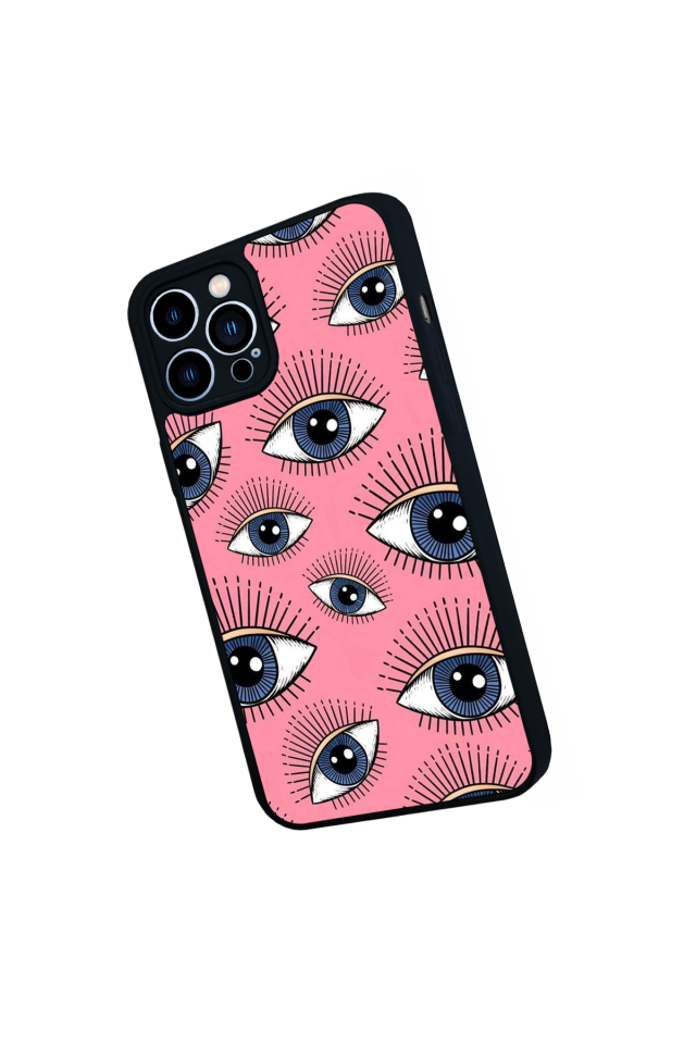 iPhone 13 Pro Max Uyumlu Göz Tasarımlı Glossy Premium Kılıf