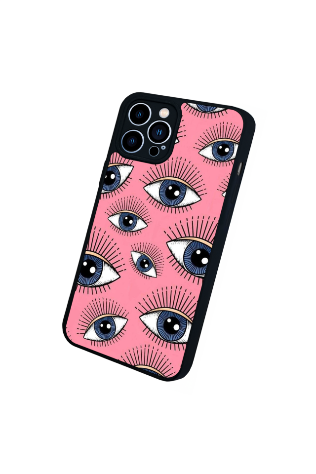 iPhone 13 Pro Max Uyumlu Göz Tasarımlı Glossy Premium Kılıf