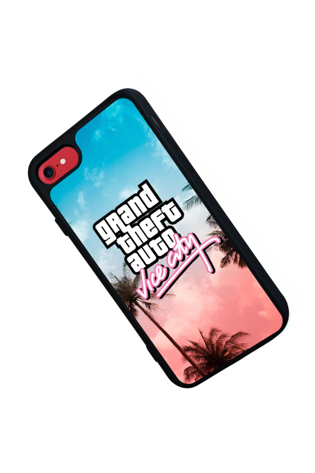 iPhone SE Uyumlu GTA Tasarımlı Glossy Premium Kılıf