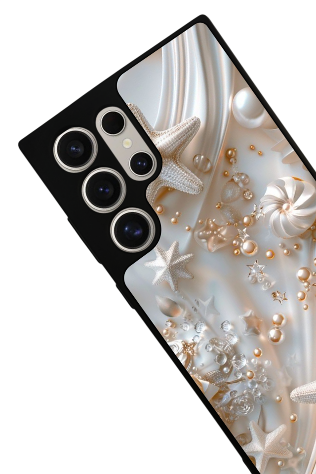 Samsung Galaxy S23 Ultra Uyumlu  İnci Tasarımlı Glossy Premium Kılıf