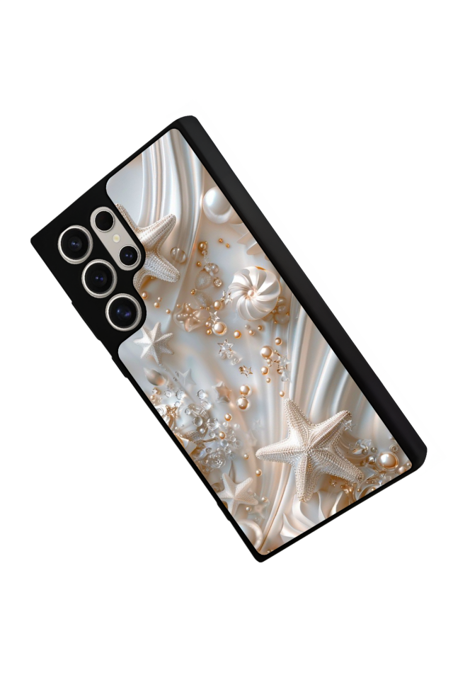 Samsung Galaxy S23 Ultra Uyumlu  İnci Tasarımlı Glossy Premium Kılıf