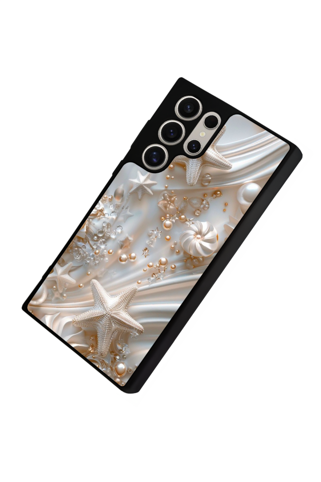 Samsung Galaxy S23 Ultra Uyumlu  İnci Tasarımlı Glossy Premium Kılıf