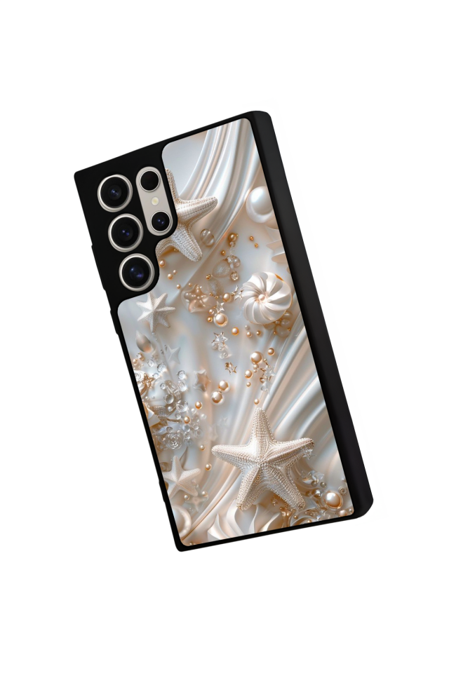 Samsung Galaxy S23 Ultra Uyumlu  İnci Tasarımlı Glossy Premium Kılıf