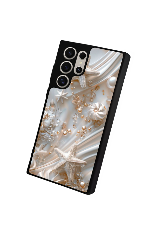 Samsung Galaxy S23 Ultra Uyumlu  İnci Tasarımlı Glossy Premium Kılıf