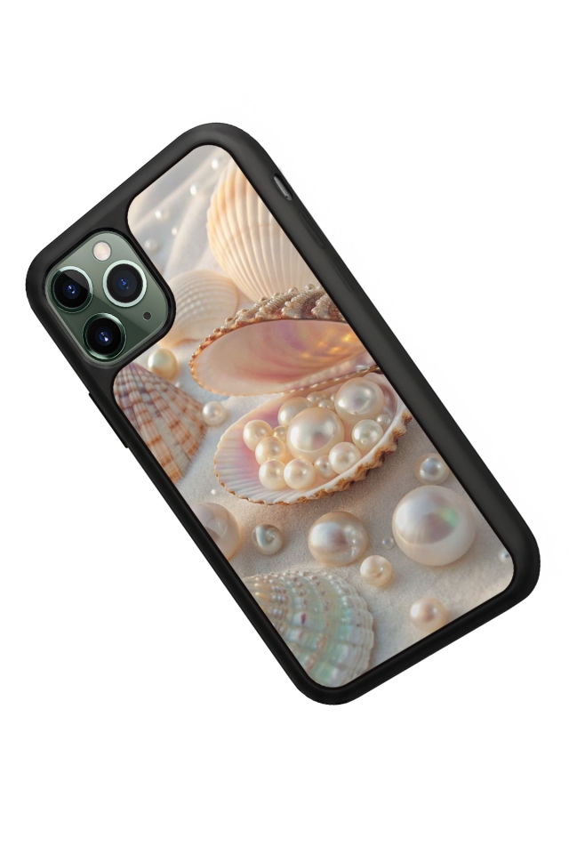 iPhone 11 Pro Uyumlu  İnci Tasarımlı Glossy Premium Kılıf