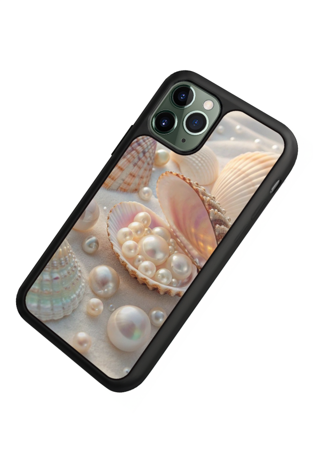 iPhone 11 Pro Uyumlu  İnci Tasarımlı Glossy Premium Kılıf